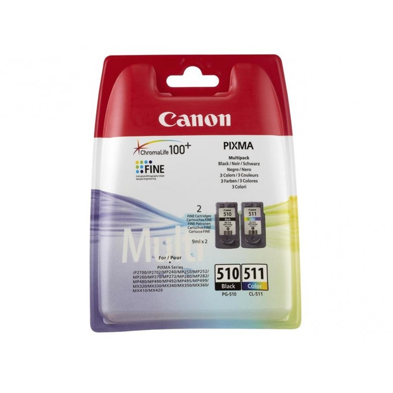 Canon PG-510 CL-511 Photo Value Kağıt Hediyeli 2 li Mürekkep Kartuş