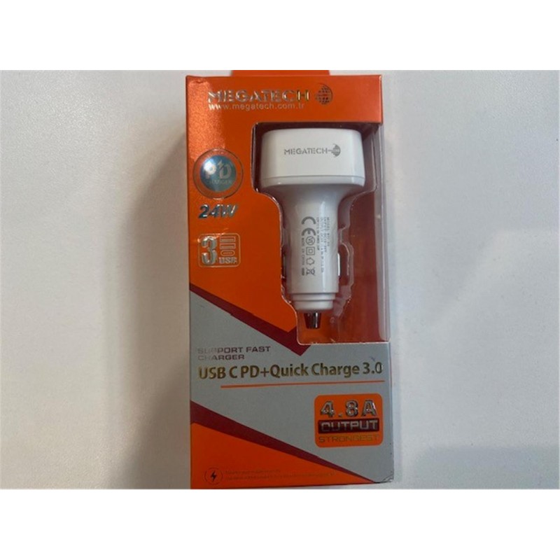 Carboon Ms-CC12 55W Pd 20w Type-c Grişi 2 Usb Araç Çakmaklık Girişli