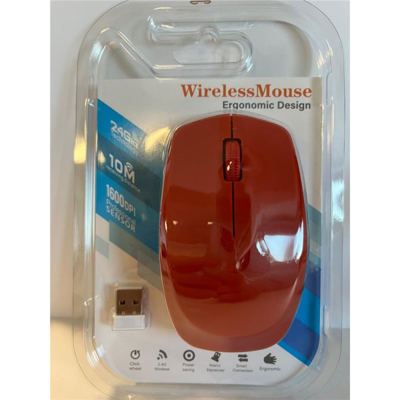 Elba G-229 Kırmızı 2.4Ghz Kablosuz Mouse