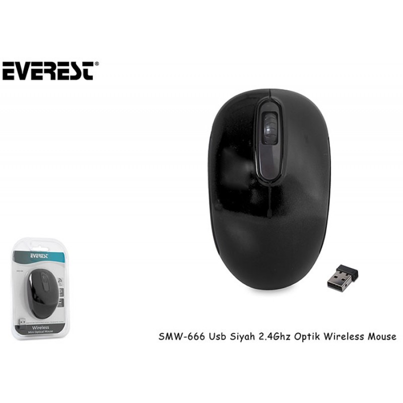 Everest SMW-86 Usb Siyah 2.4Ghz Kablosuz Mouse