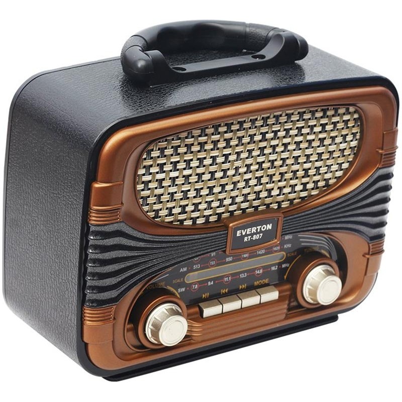 Everton Rt-660  Bluetooth Fm-Usb-Tf-Aux Şarjlı Nostaljik Radyo