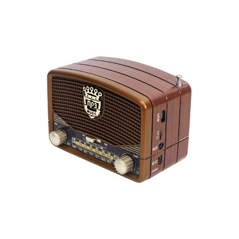 Everton RT-824 Bluetooth USB-SD-FM Şarjlı Nostaljik Radyo (El Feneri)