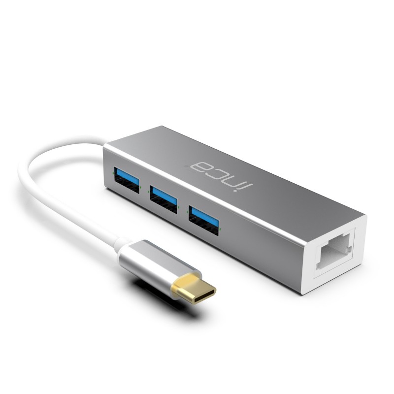 Inca ITPC-3T Usb C Usb 3.0+ Rj45 Ethernet Çoklayıcı