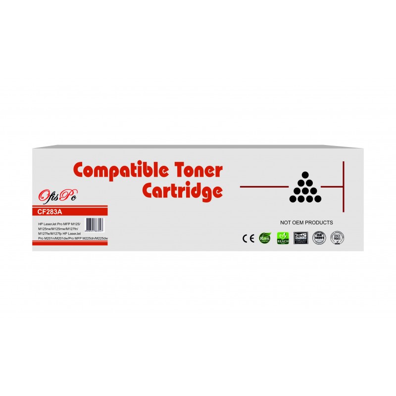 OfisPc Hp CF283A Muadil Toner 83A 1.500 Sayfa Çipli M125NW-M127FN--M127FW-M225-M201 1koli=20 adet