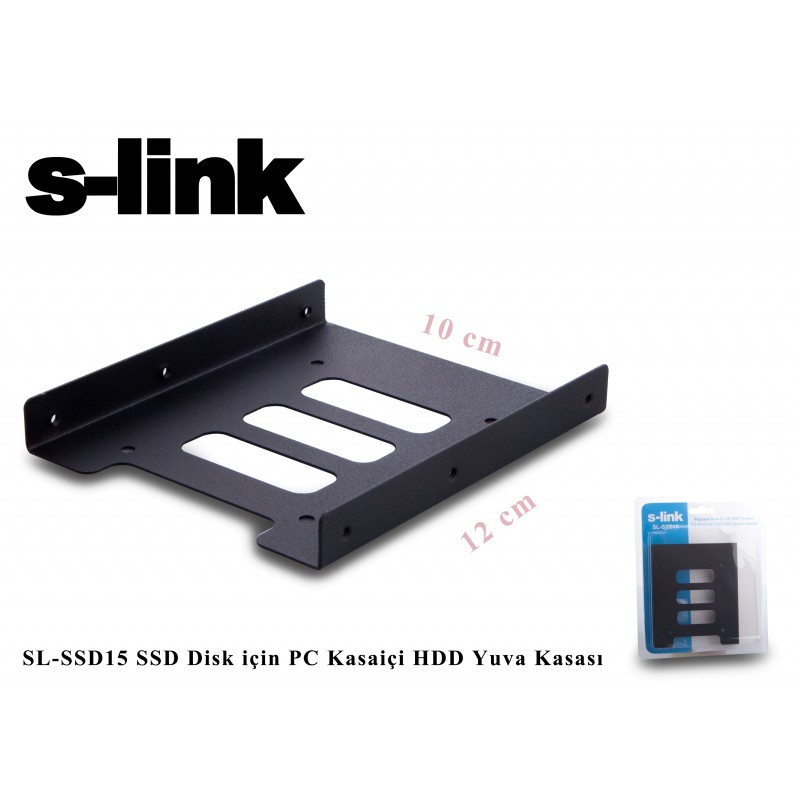 S-link SL-SSD15 Ssd Disk İçin Pc Kasa içi Hdd Yuva Kasası 2,5"-3,5"