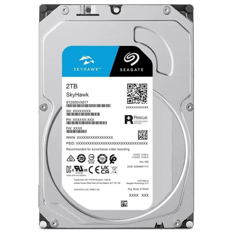 Seagate 2TB ST2000VX017 5900Rpm 256MB Harddisk 7-24 Güvenlik Diski (İthalat)