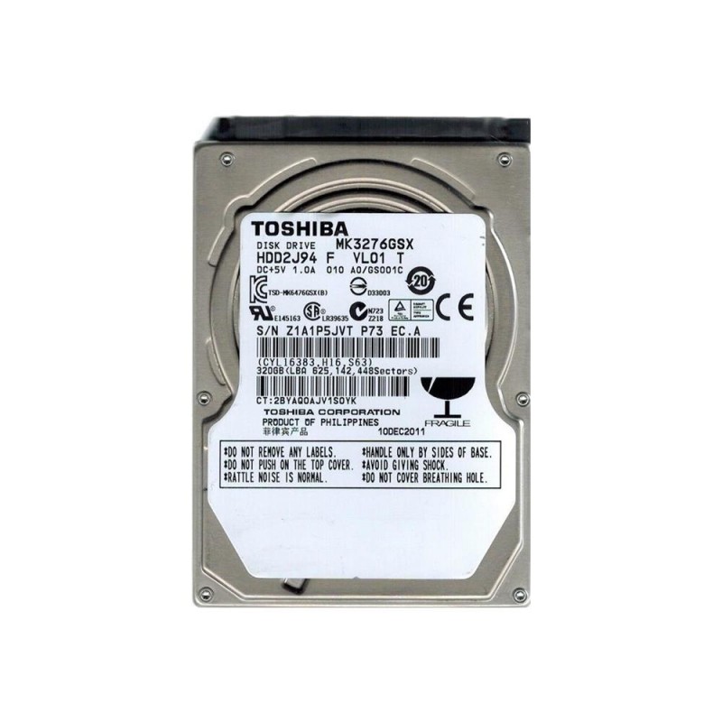 Toshiba 320Gb 2.5" 5400 Rpm MQ01ABD032V 8Mb Sata Notebook Harddisk