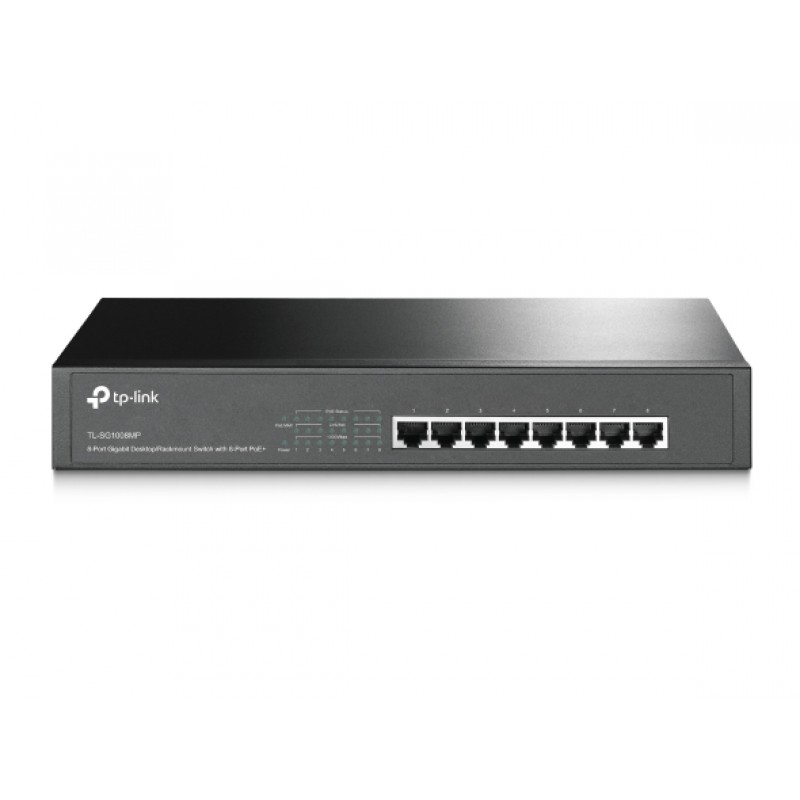 Tp-Link TL-SG1008MP 8 Port Poe+ 10-100-1000 Mbps Switch Çelik Kasa Rack Mount